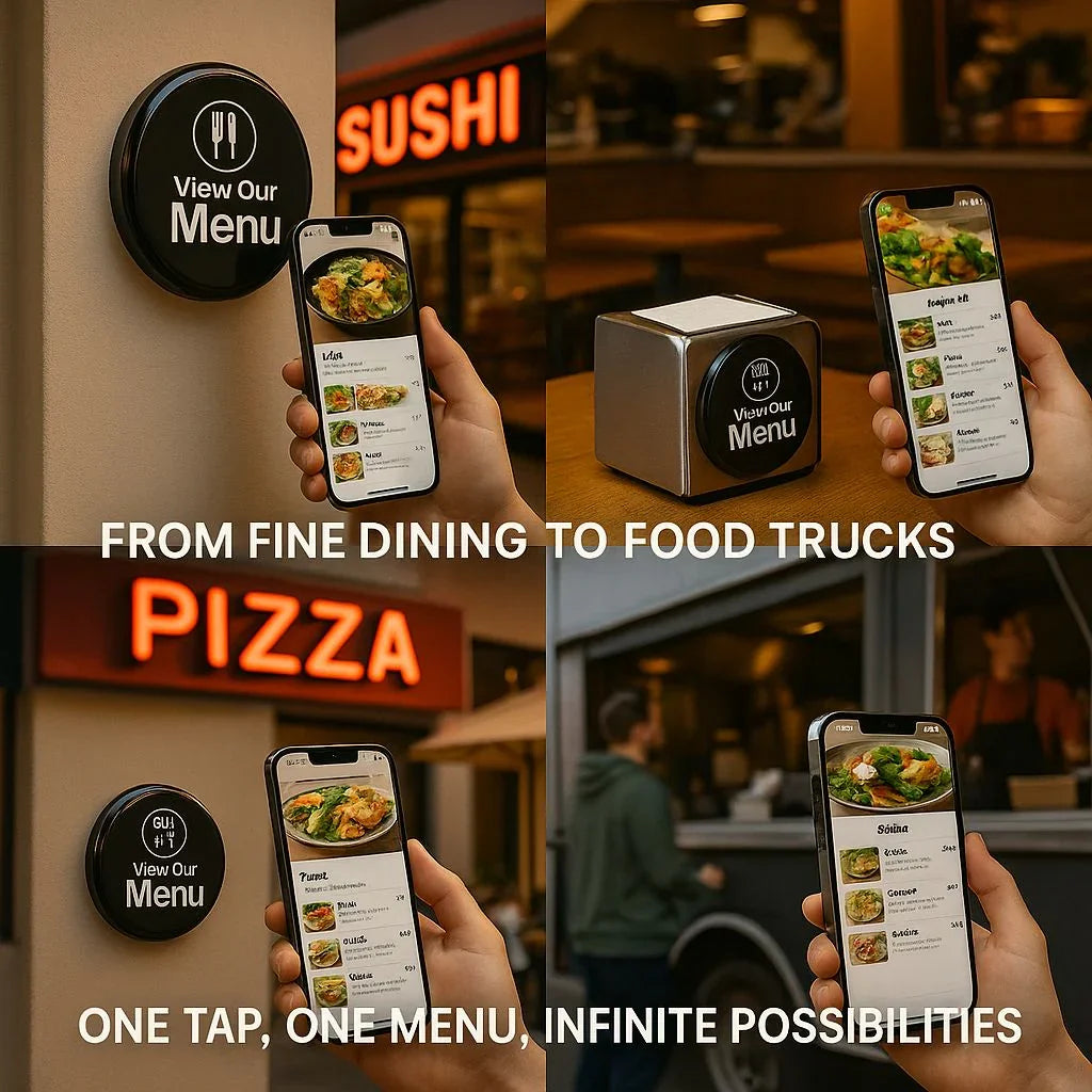 NFC tag on countertop